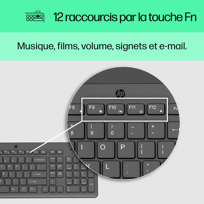 Clavier filaire HP 150 Français (AZERTY) (664R5AA)