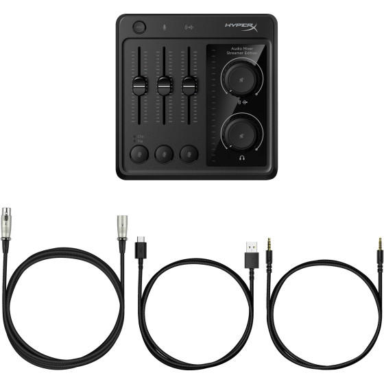 Mélangeur Audio HyperX Audio Mixer pour Streaming et Création (73C12AA)