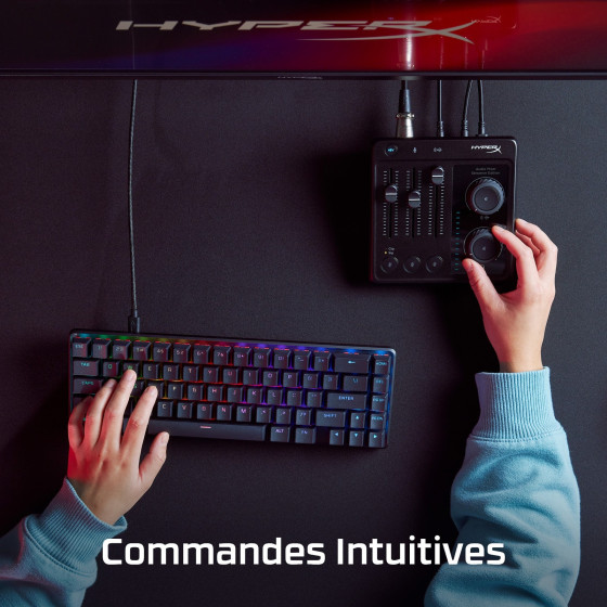 Mélangeur Audio HyperX Audio Mixer pour Streaming et Création (73C12AA)