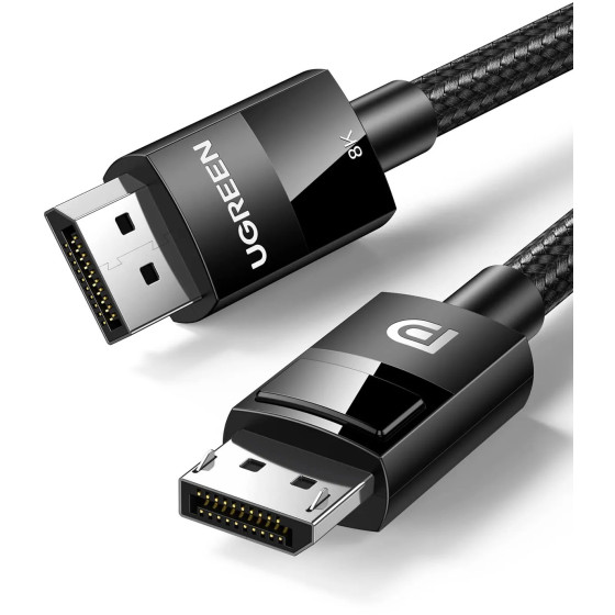 Câble Ugreen DisplayPort 1.4 Mâle vers Mâle 8K - 3 mètres (80393)