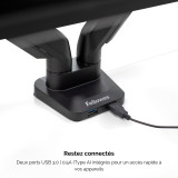 Bras porte-écrans double Horizontal Fellowes Platinum Series - Noir (8042501)