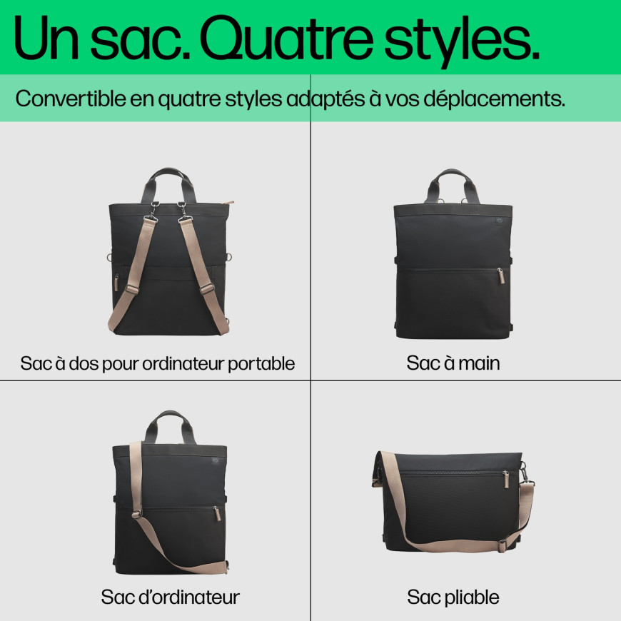 Sac forme sac à DOS HP pour PC portable 14" (9C2H0AA)