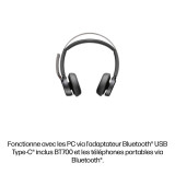 Poly Voyager Focus 2 MSTeams Certified USB-C-C Headset +USB-C/A Adapter +Charging Stand (9T9J6AA-AC3)