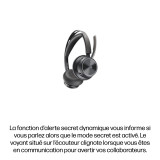 Poly Voyager Focus 2 MSTeams Certified USB-C-C Headset +USB-C/A Adapter +Charging Stand (9T9J6AA-AC3)