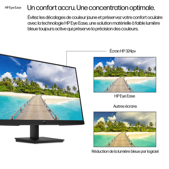 Écran 24" Full HD HP S3 Pro 324PV (9U5C1AA)