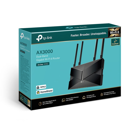 Routeur TP-Link Archer AX53 AX3000 Dual-Band Wi-Fi 6 (ARCHERAX53)