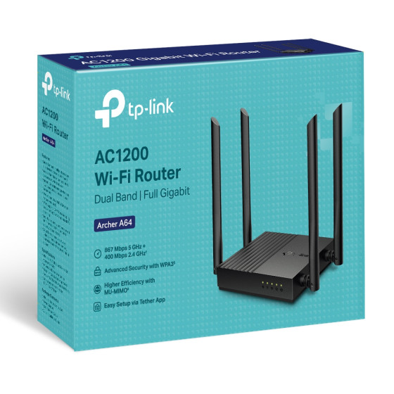 Tp-link AC1200 Wifi Mu-mimo Wireless (ARCHER A64)