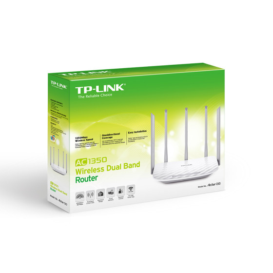 TP-LINK AC1350 Dual Band WI-FI Router (ARCHER C60)