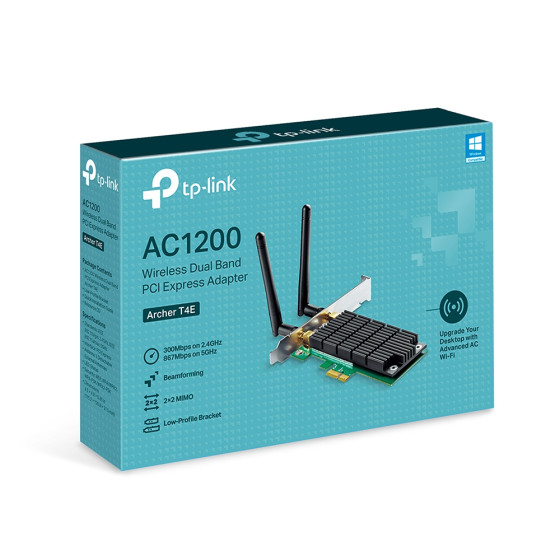TP-LINK Adaptateur WiFi bi- bande AC 1200 Mbps PCI Express (Archer T4E)