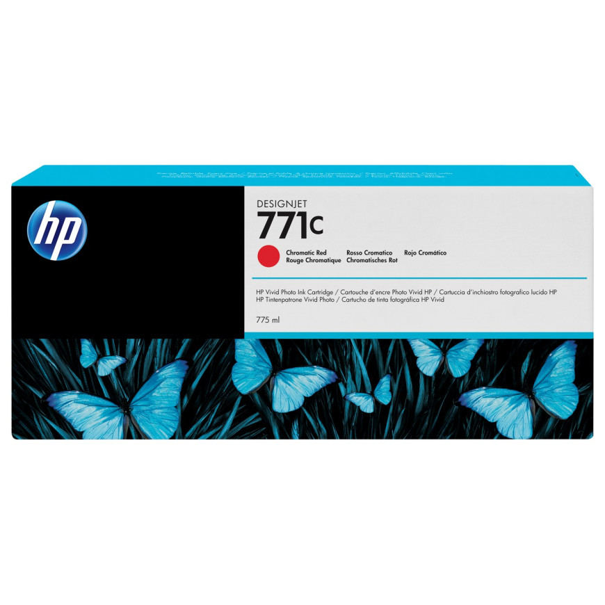 Cartouche d'encre HP 771C rouge chromatique - HP d'origine (B6Y08A)