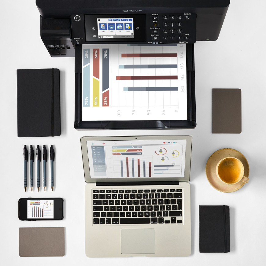 Imprimante Epson EcoTank L15160 A3+ multifonction à réservoirs rechargeables (C11CH71403)