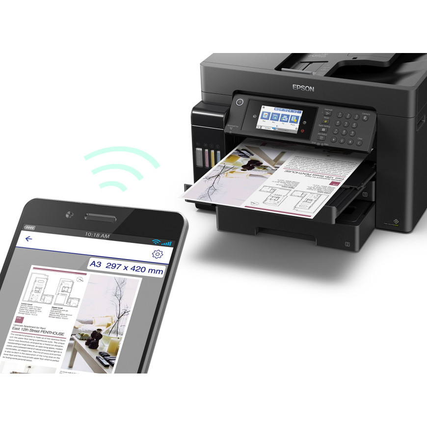 Imprimante Epson EcoTank L15150 A3+ multifonction à réservoirs rechargeables (C11CH72403)