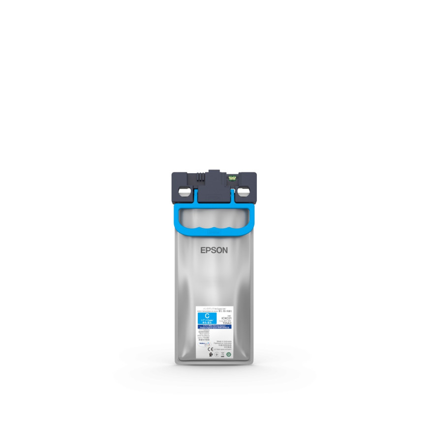 Unité d'alimentation en encre cyan XL pour Epson WorkForce Pro WF-C87XR (C13T05A20N)