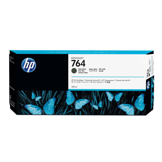HP 764 300-ml Matte Black DesignJet Ink Cartridge (C1Q16A)