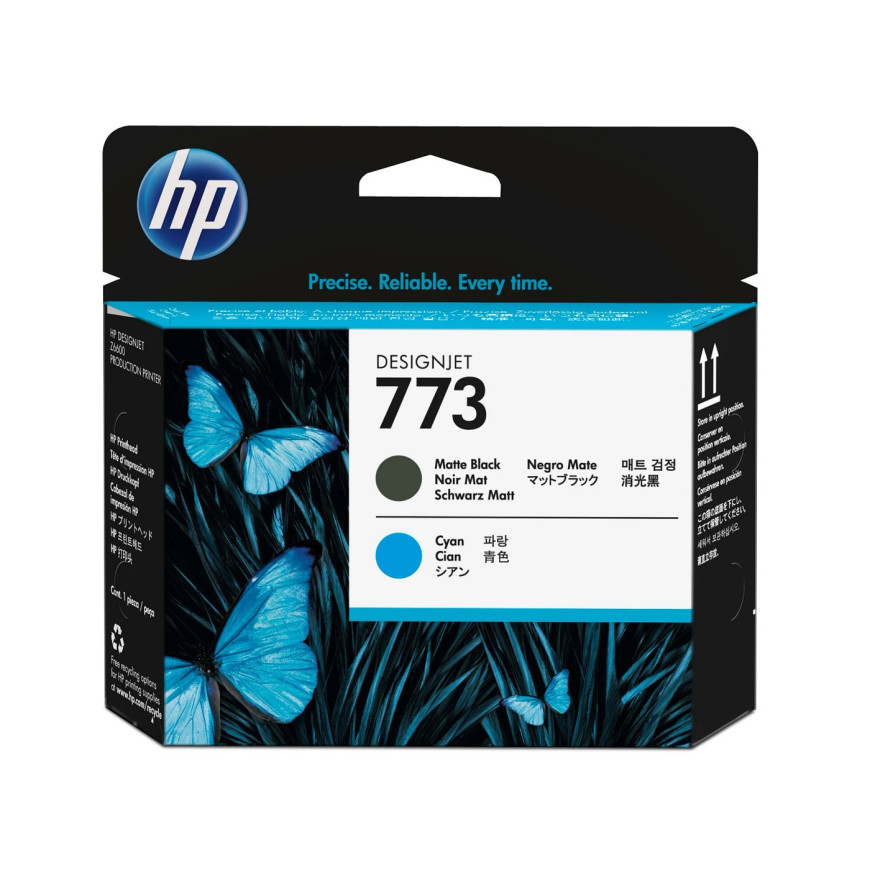 Cartouche d'encre HP 773 noir mat/cyan - HP d'origine (C1Q20A)