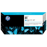 HP 81 Light Cyan DesignJet Dye Printhead and Printhead Cleaner (C4954A)