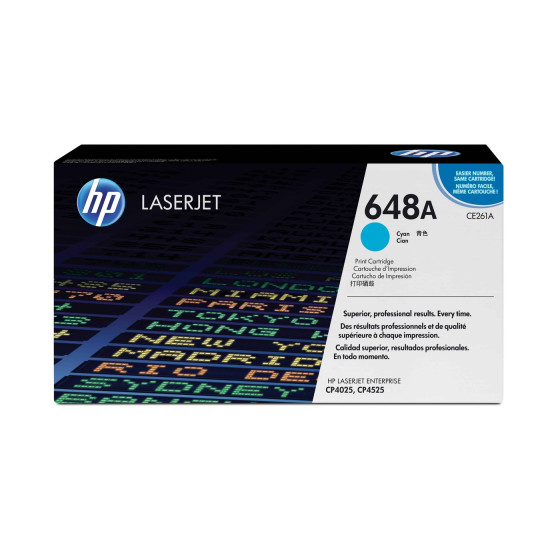 Toner HP 648A cyan (CE261A) - HP LaserJet d'origine
