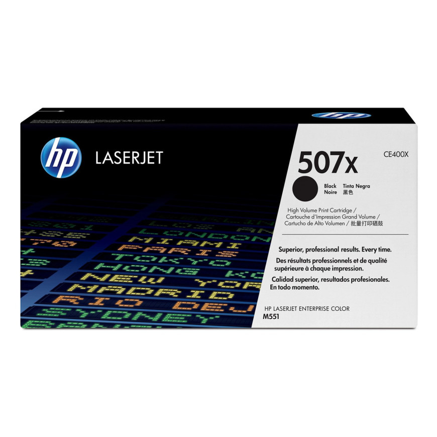 Toner HP 507X noir (CE400X) - grande capacité HP LaserJet d'origine