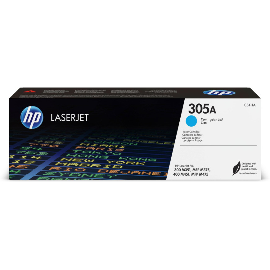 Toner HP 305A cyan (CE411A) - HP LaserJet d'origine