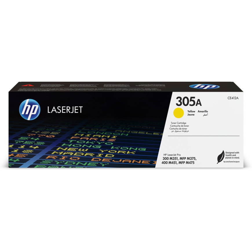 Toner HP 305A jaune (CE412A) - HP LaserJet d'origine