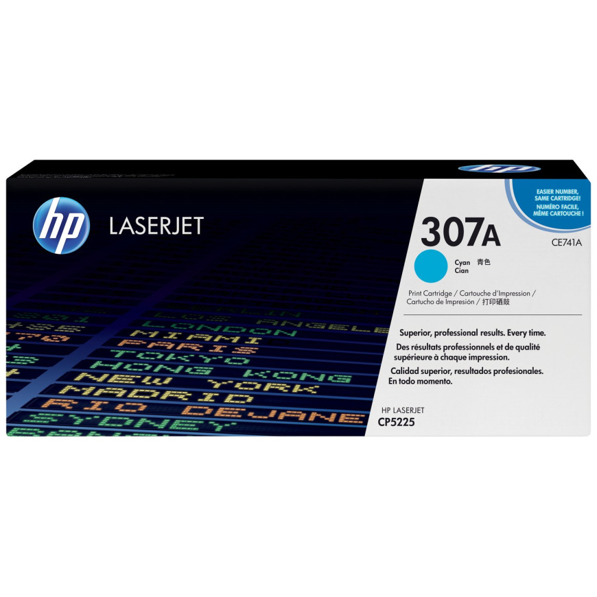Toner HP 307A cyan (CE741A) - HP LaserJet d'origine