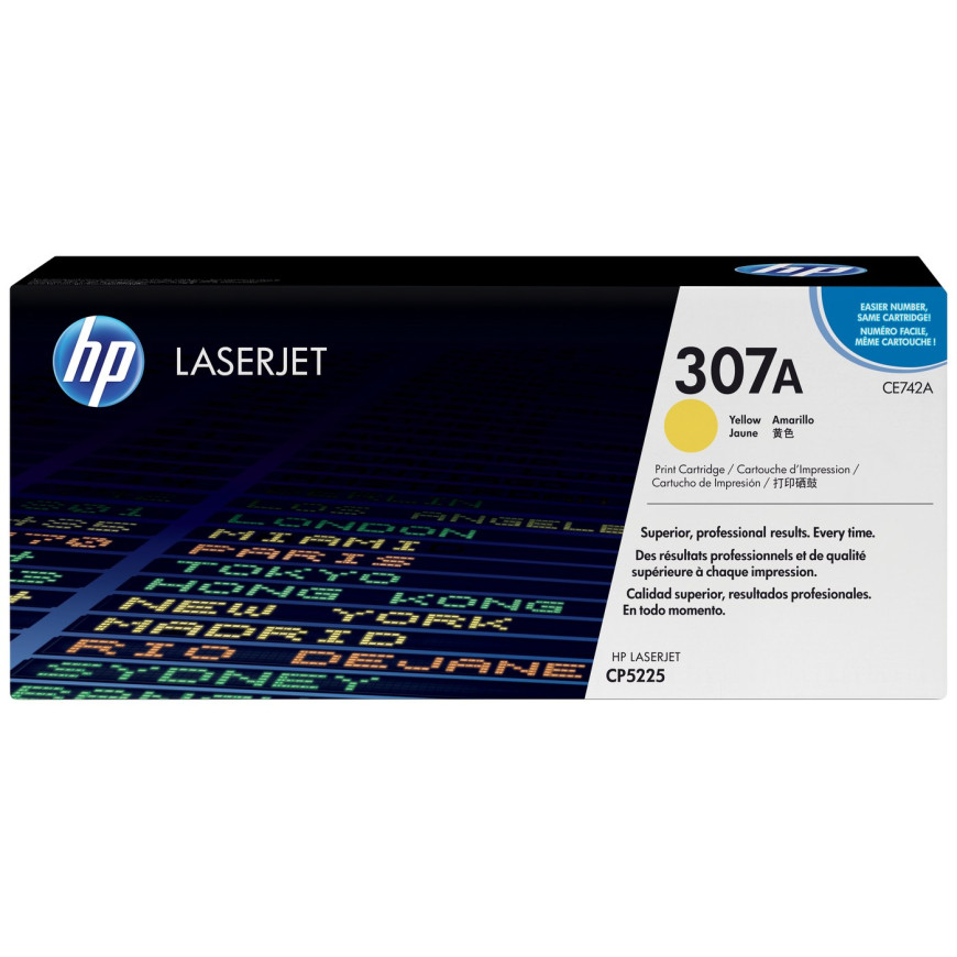 Toner HP 307A jaune (CE742A) - HP LaserJet d'origine