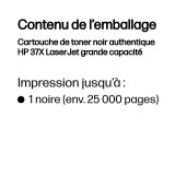 Toner HP 37X Noir - HP d'origine (CF237X)