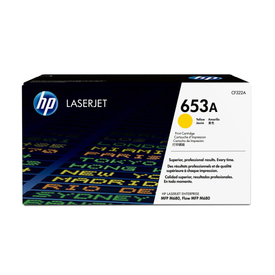 Toner HP 653A jaune (CF322A) - HP LaserJet d'origine