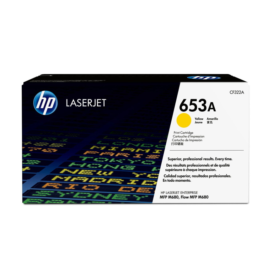 Toner HP 653A jaune (CF322A) - HP LaserJet d'origine