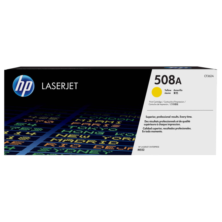Toner HP 508A jaune (CF362A) - HP LaserJet d'origine