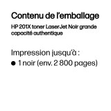 Toner HP 201X noir (CF400X) - grande capacité HP LaserJet d'origine
