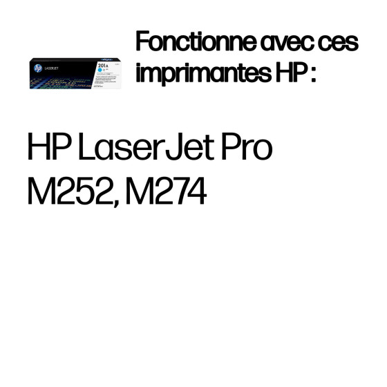 Toner HP 201A cyan (CF401A) - HP LaserJet d'origine