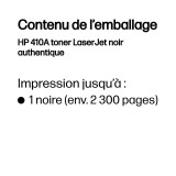 Toner HP 410A noir (CF410A) - HP LaserJet d'origine
