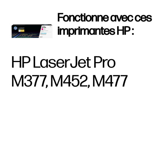 Toner HP 410A magenta (CF413A) - HP LaserJet d'origine