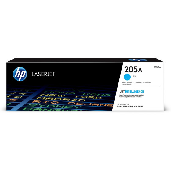 Toner HP 205A cyan (CF531A) - HP LaserJet d'origine