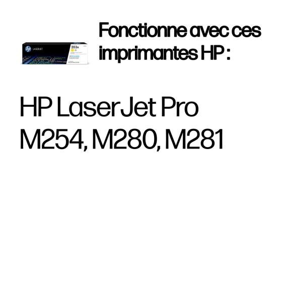 Toner HP 203A jaune (CF542A) - HP LaserJet d'origine