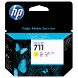 Cartouche d'encre HP 711 jaune - HP d'origine (CZ132A)