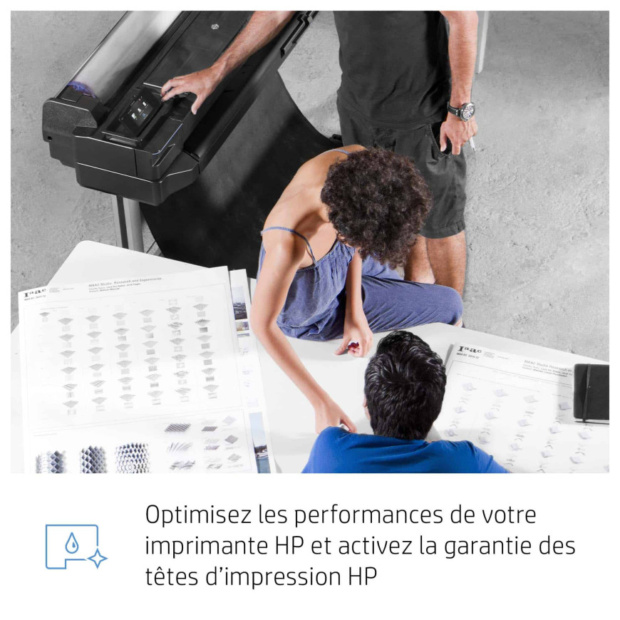 Cartouche d'encre HP 711 jaune - HP d'origine (CZ132A)