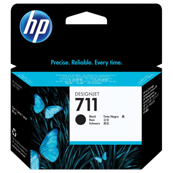 Cartouche d'encre HP 711 noir 80 ml - HP d'origine (CZ133A)