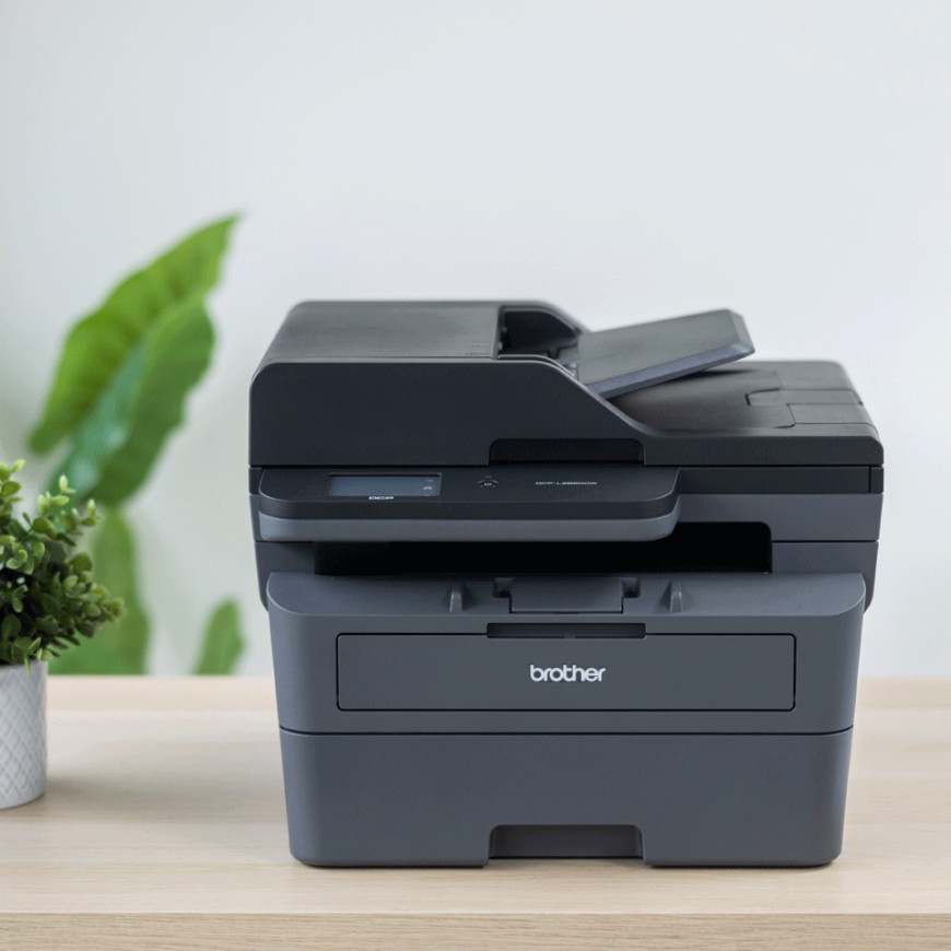 Multifonction 3-en-1 laser monochrome DCP-L2660DW avec impression recto-verso, Réseau Ethernet et WiFi