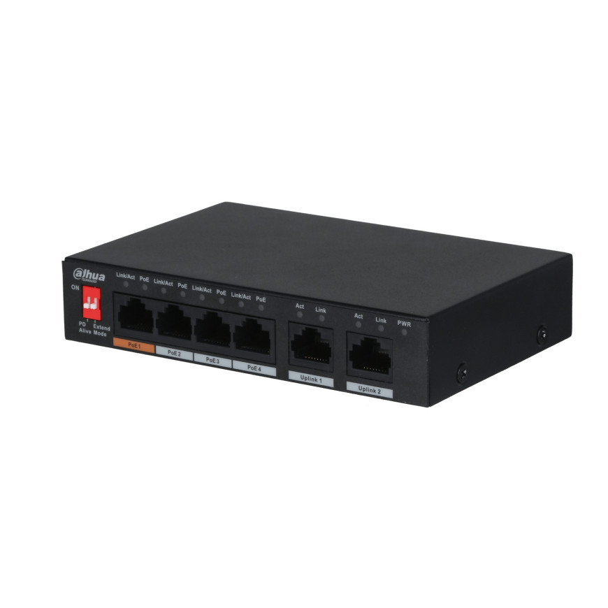 Switch Dahua DH-PFS3006-4ET-60 04 ports PoE