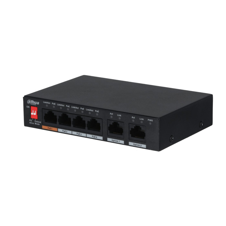 Switch Dahua DH-PFS3006-4ET-60 04 ports PoE