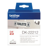 Brother DK22212 Noir - Rouleau d'etiquettes Brother d'origine (DK22212)