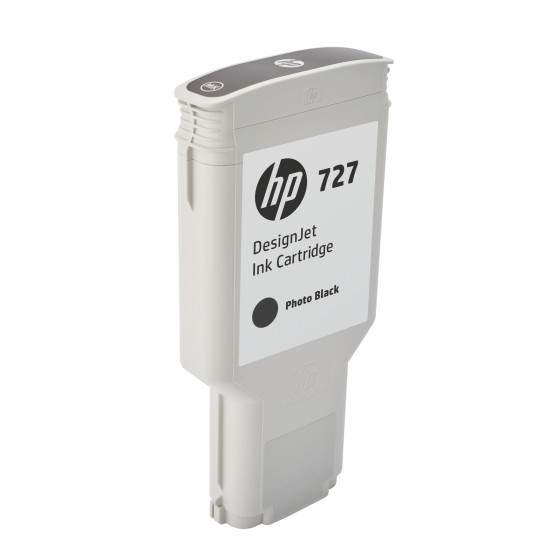 Cartouche d'encre HP 727 noir photo 300 ml - HP d'origine (F9J79A)