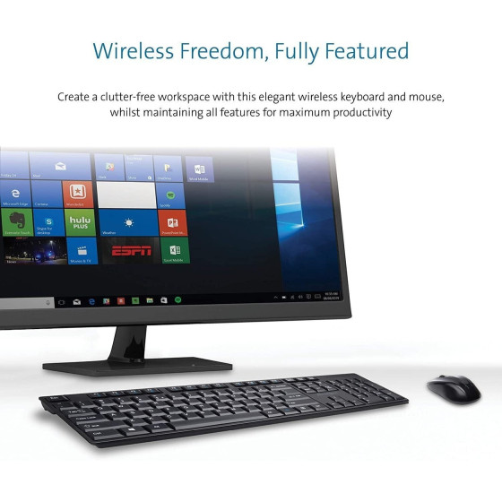 Ensemble sans fil souris + clavier Kensington compact Pro Fit - AZERTY (K75230FR)