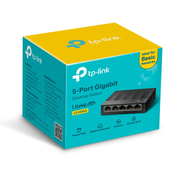 Switch TP-LINK Gigabit 5 ports 10/100/1000 Mbps (LS1005G)