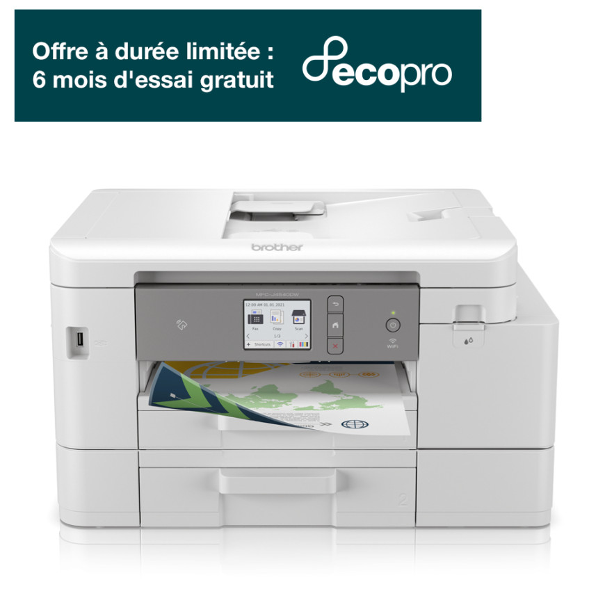 Pack d'impression All in Box comprenant multifonction jet d'encre A4 4-en-1 recto-verso avec double bac (MFC-J4540DWXL)
