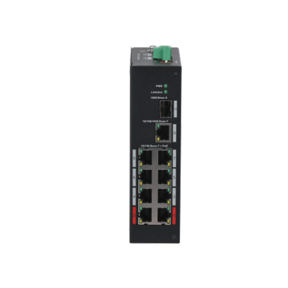 Switch Dahua PoE 10 port (8 PoE) PFS3110-8ET-96 non-géré fast ethernet (10/100) connexion ethernet, noir