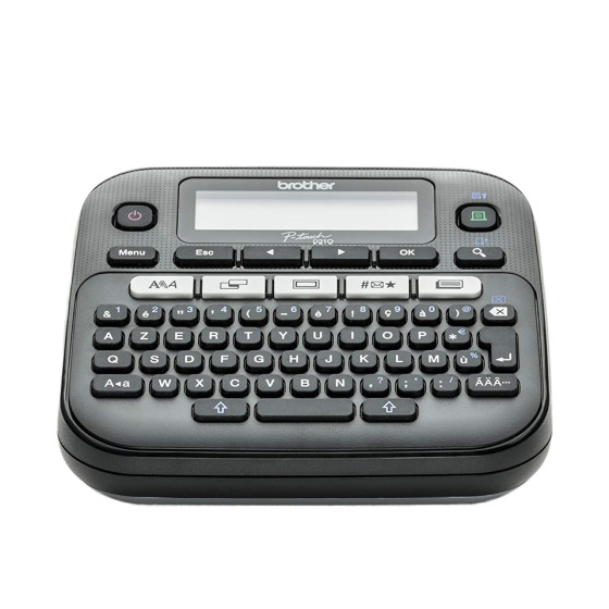 Etiqueteuse portable, Clavier AZERTY, Rubans TZe jusqu'à 12mm, Coupe manuelle (PT-D210VP)