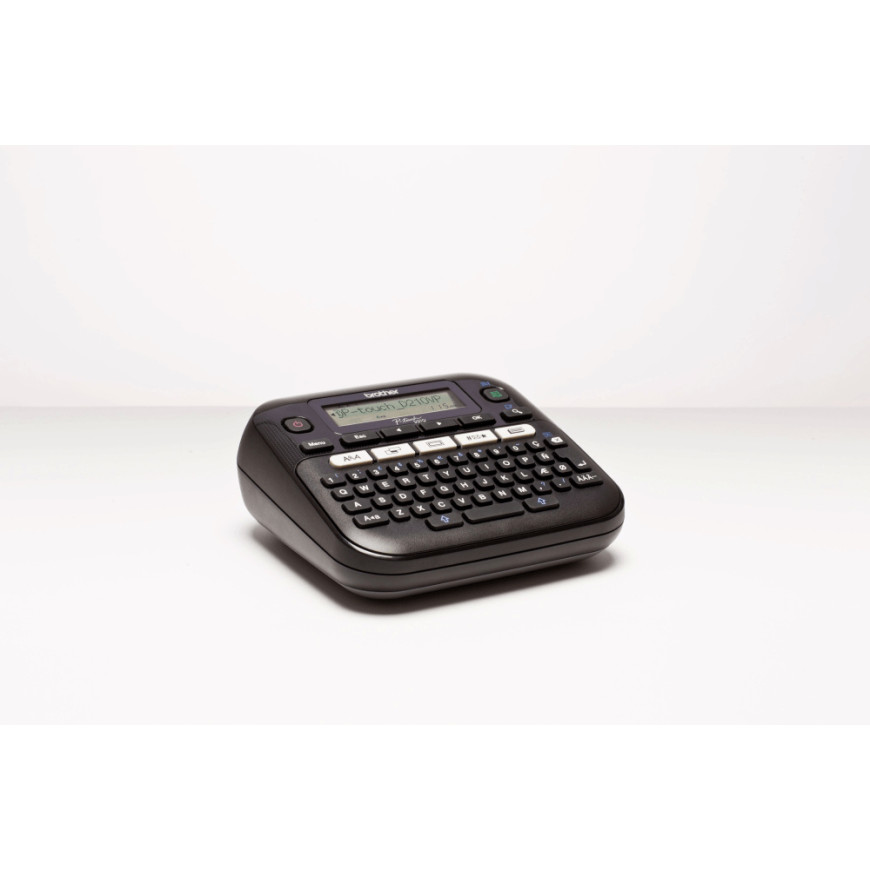 Etiqueteuse portable, Clavier AZERTY, Rubans TZe jusqu'à 12mm, Coupe manuelle (PT-D210VP)